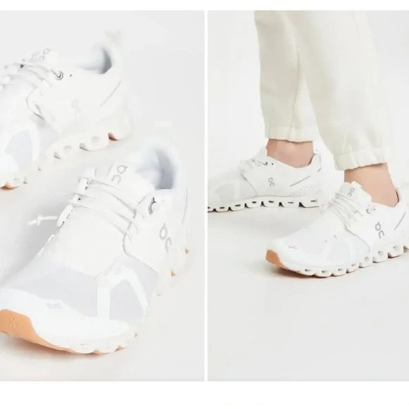 On Running Shoes - NEW On Cloud Terry White Sneakers Women’s Size 8 #206
